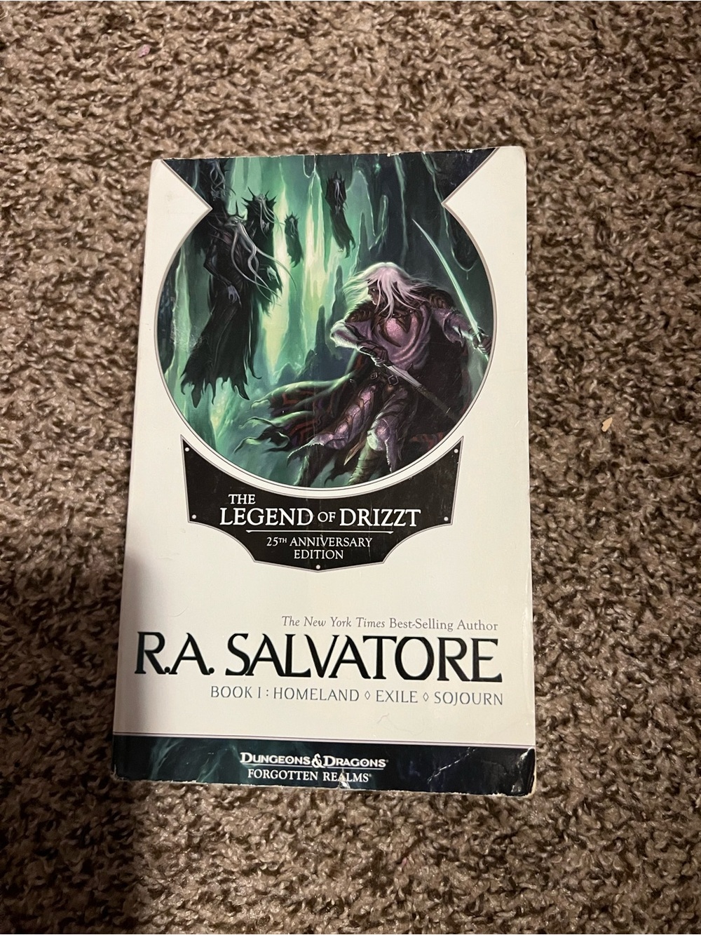 R.A. Salvatore — The Legend of Drizzt (25th Anniversary) White Cover